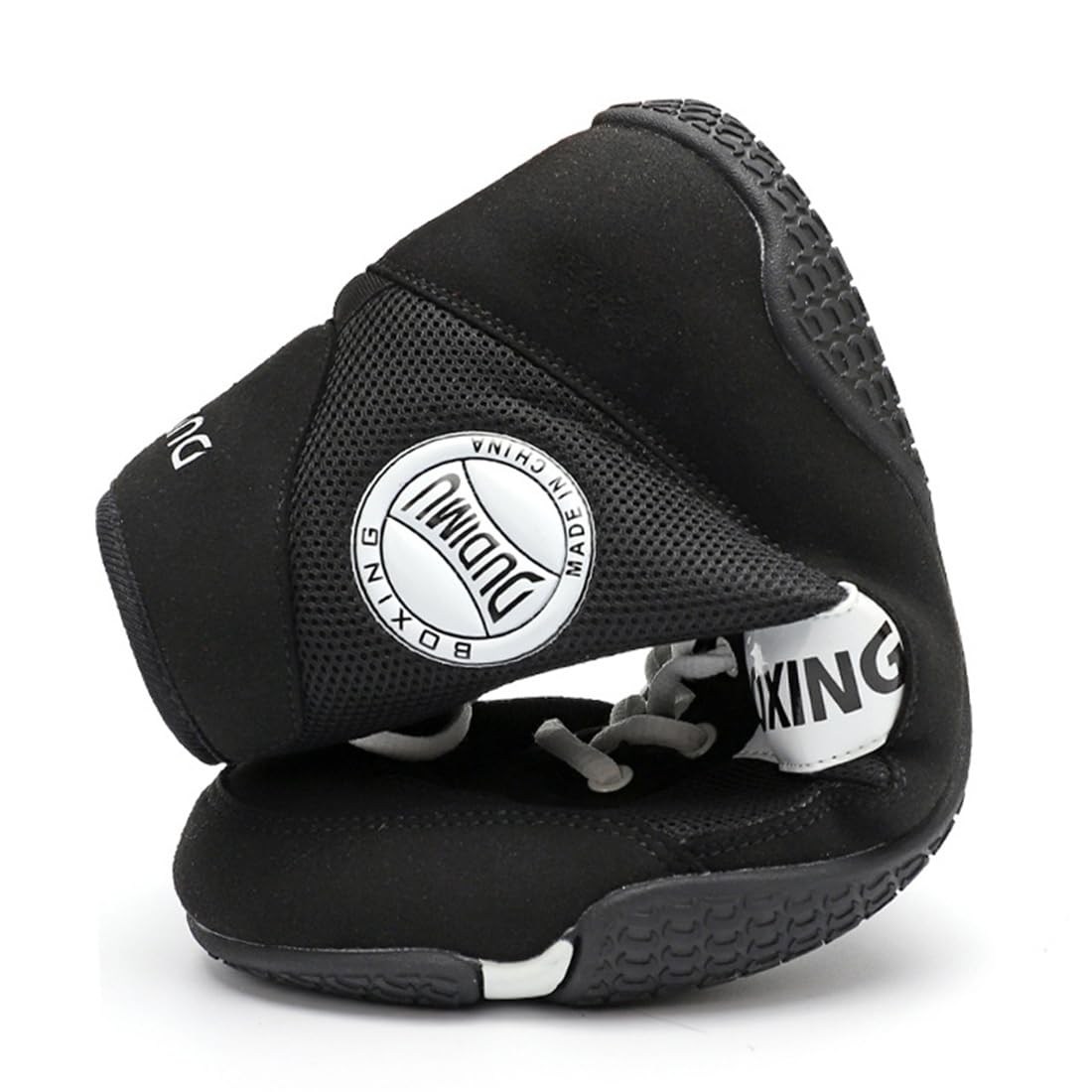 Chaussures de Kickboxing de Combat pour Hommes, Chaussures de Fitness Légères à Coup Moyen pour la Boxe, l'Entraînement et la Compétition