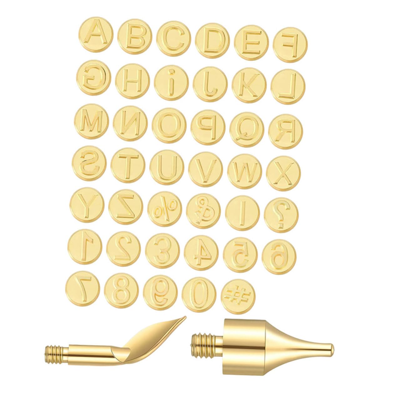 AUTSUPPL Assurance Brass Burning Tips for Wood Carving Woodburning Lettering Crafts