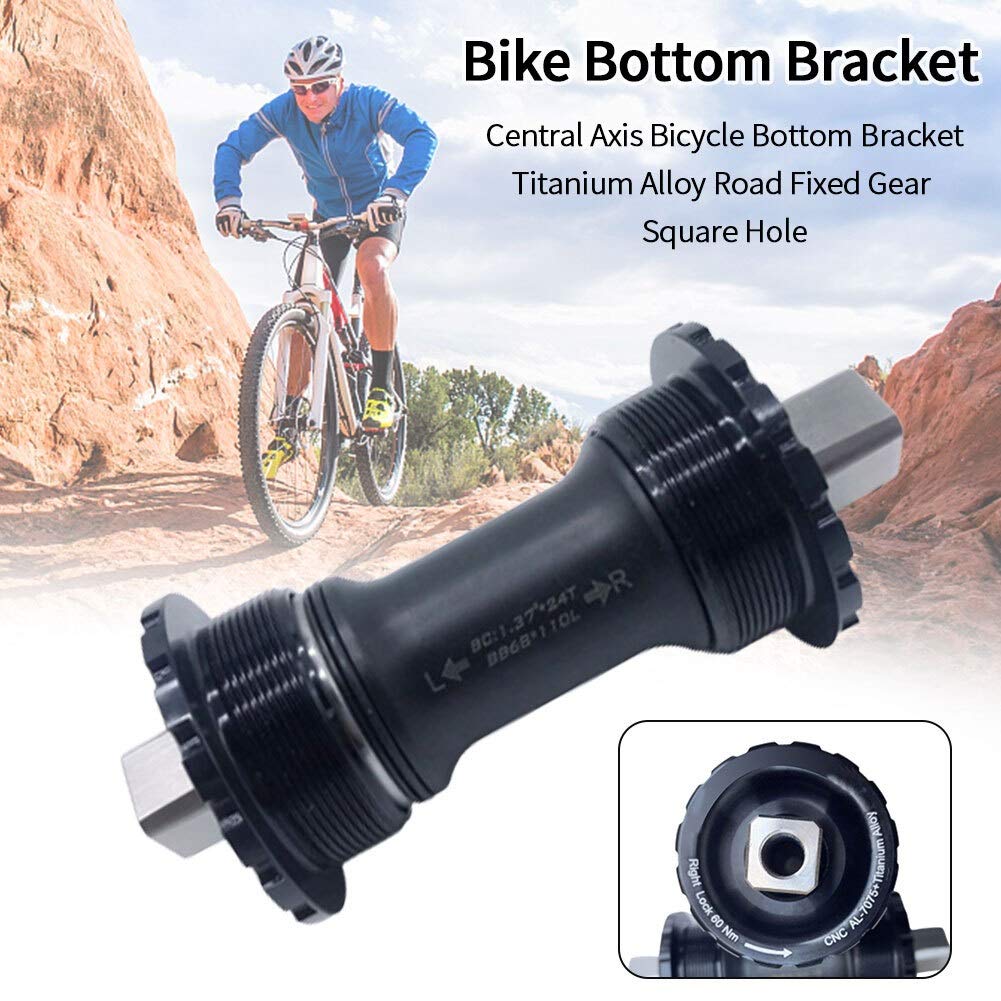 Tretlager Fahrrad Vierkantloch Titanlegierung Außen for Faltrad Integral Radfahren Central Axis Fahrrad Tretlager Wasserdicht Fixed Gear innenlager 93