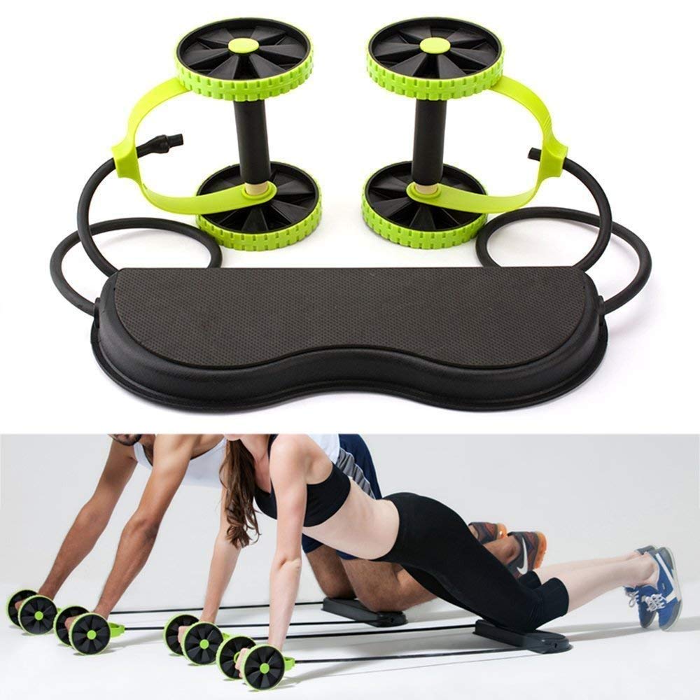 VIRTUAL WORLD Foldable Revolex Xtreme Rally Multifunction Pull Rope Wheeled Health Abdominal Muscle Training Home Fitness Equipment (Color-Green) (B08523VPCY) Amazon Price History, Amazon Price Tracker