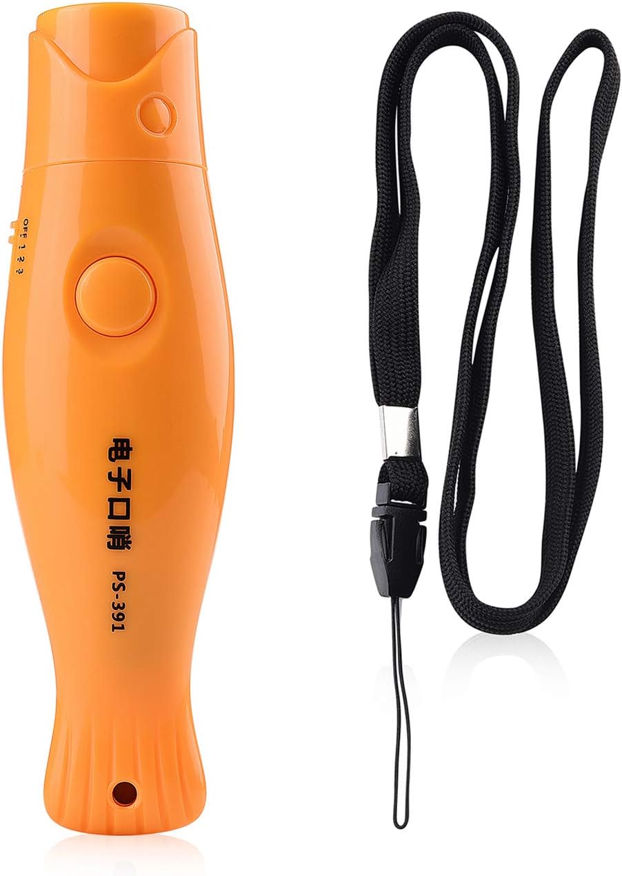 Onseen High Volume Electronic Whistle, Handheld 3 Level High Decibel Tones with Lanyard Plastic
