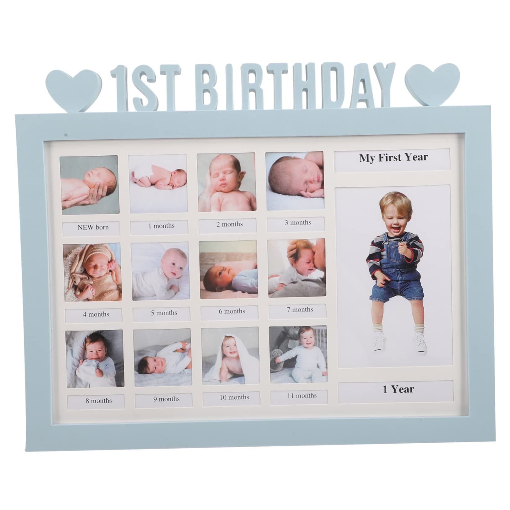 baby baby picture frame infant baby keepsake sonogram photo album my first year photo frame first year photo holder newborn girl essentials commemorate souvenir decorate