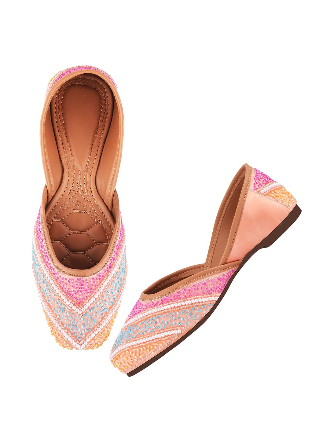 tryme Trending Stylish Every step,tradition Ethnic Jutti Comfortable Flat Fancy Bellies for Womens and Girls-picture-49
