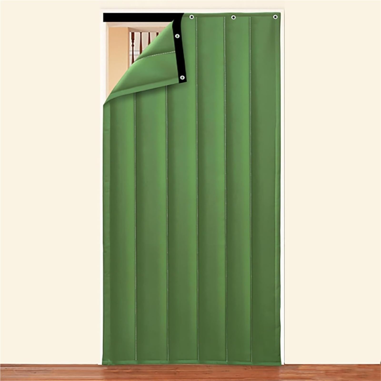 Rideau de porte moustiquaire d'hiver thermique pour un salon sans courant d'air