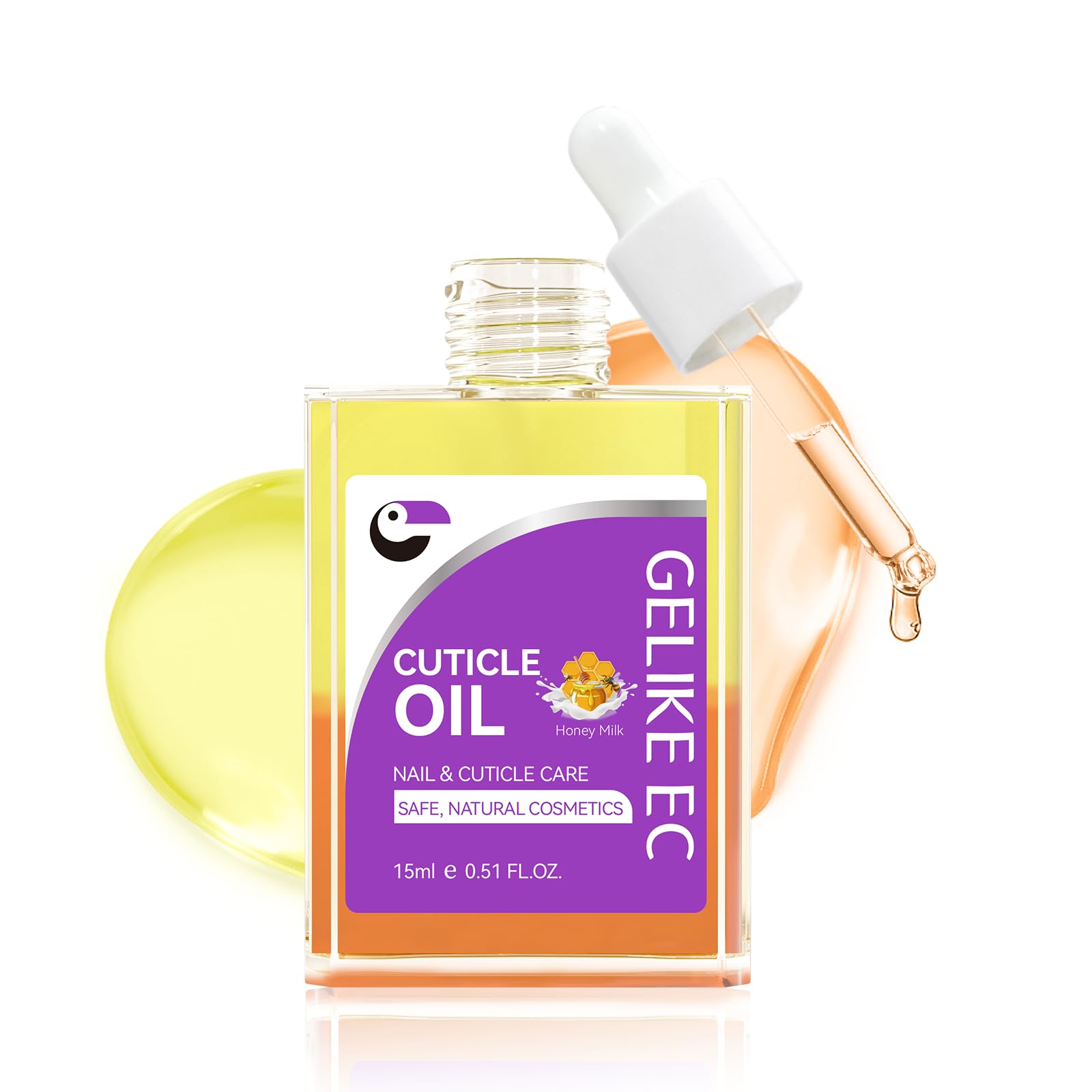 Cuticle Repair Oil for Damaged Nails - Gelike EC Honey Smells Nail Treatment for Growth and Strengthen - Growth Oil Quick Dry Nail Care Moisturize