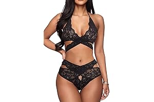 Exquisite Two-Piece Lingerie: A Symphony of Lace and Intimacy