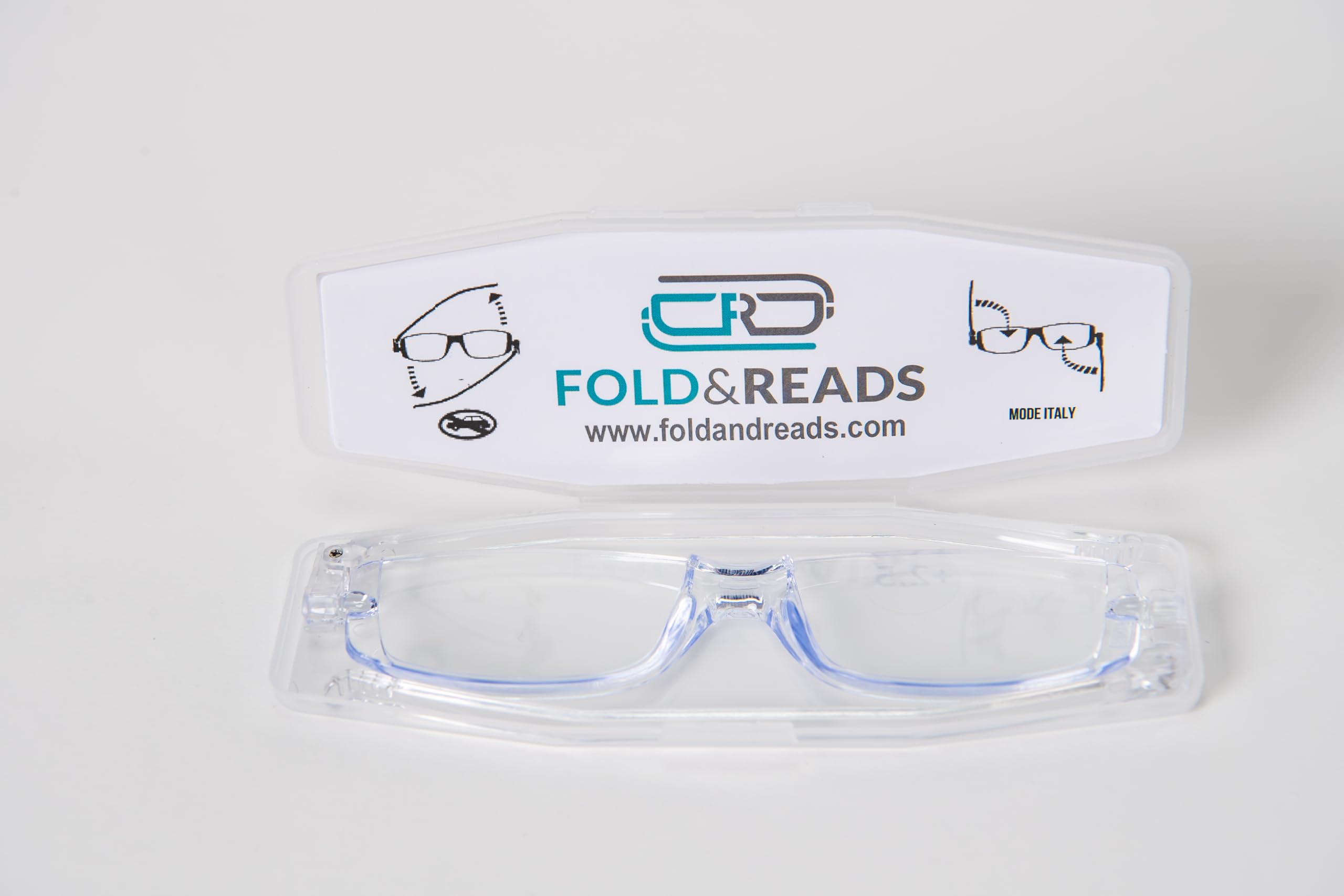 FOLDABLE Reading Glasses With Case-Compact Pocket Readers-Blue LIght Blocking-Unisex Lightweight Design