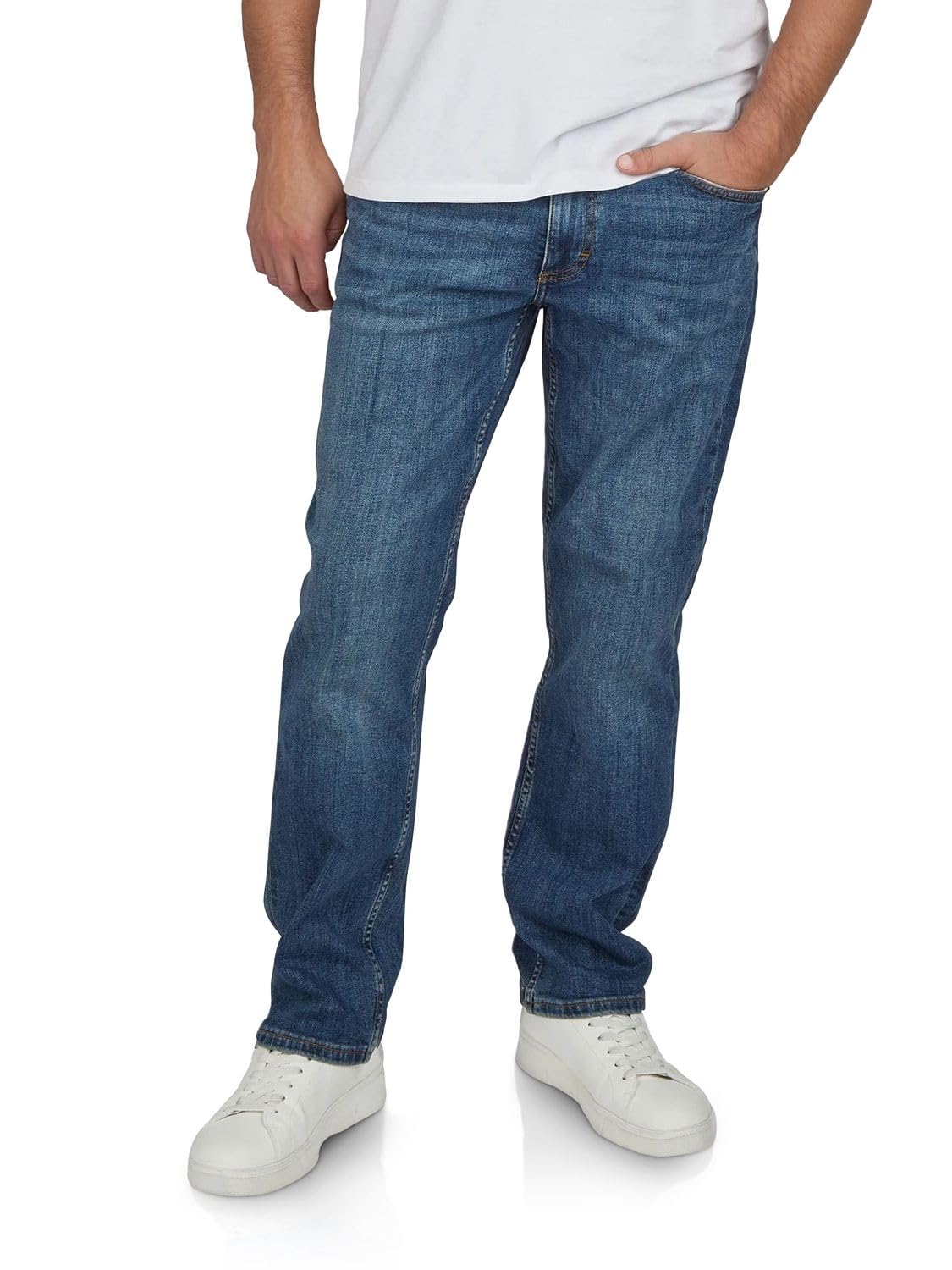 MUSTANG Jeans Herren Stretch lang Straight Fit Washington Jeanshose Hose Denim Blau Schwarz 30 31 32 33 34 36 38 40 42 44