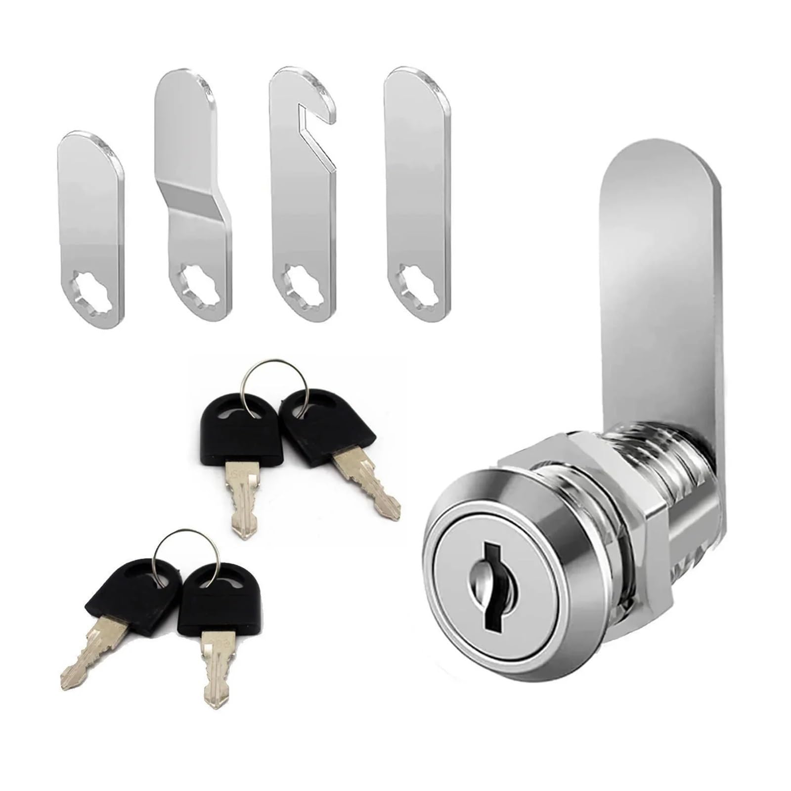 Djgkenvq 16Mm Drawer Lock 16/20/25/30Mm Cam Lock Set Drawer Cabinet Lock Mailbox Storage Cabinet Cam Lock Cabinet Door Lock With Two Keys(16Mm)
