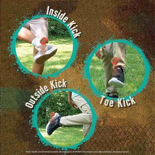 Image of The Original Hacky Sack Footbag Core 70s, 80's Toys - Material Bag - Hacky Ball, Foot Bag Kick Sack, Indoor and Outdoor Toys for Kids and Adults - Hacking a Sack, Kids Toys, Ages 8+