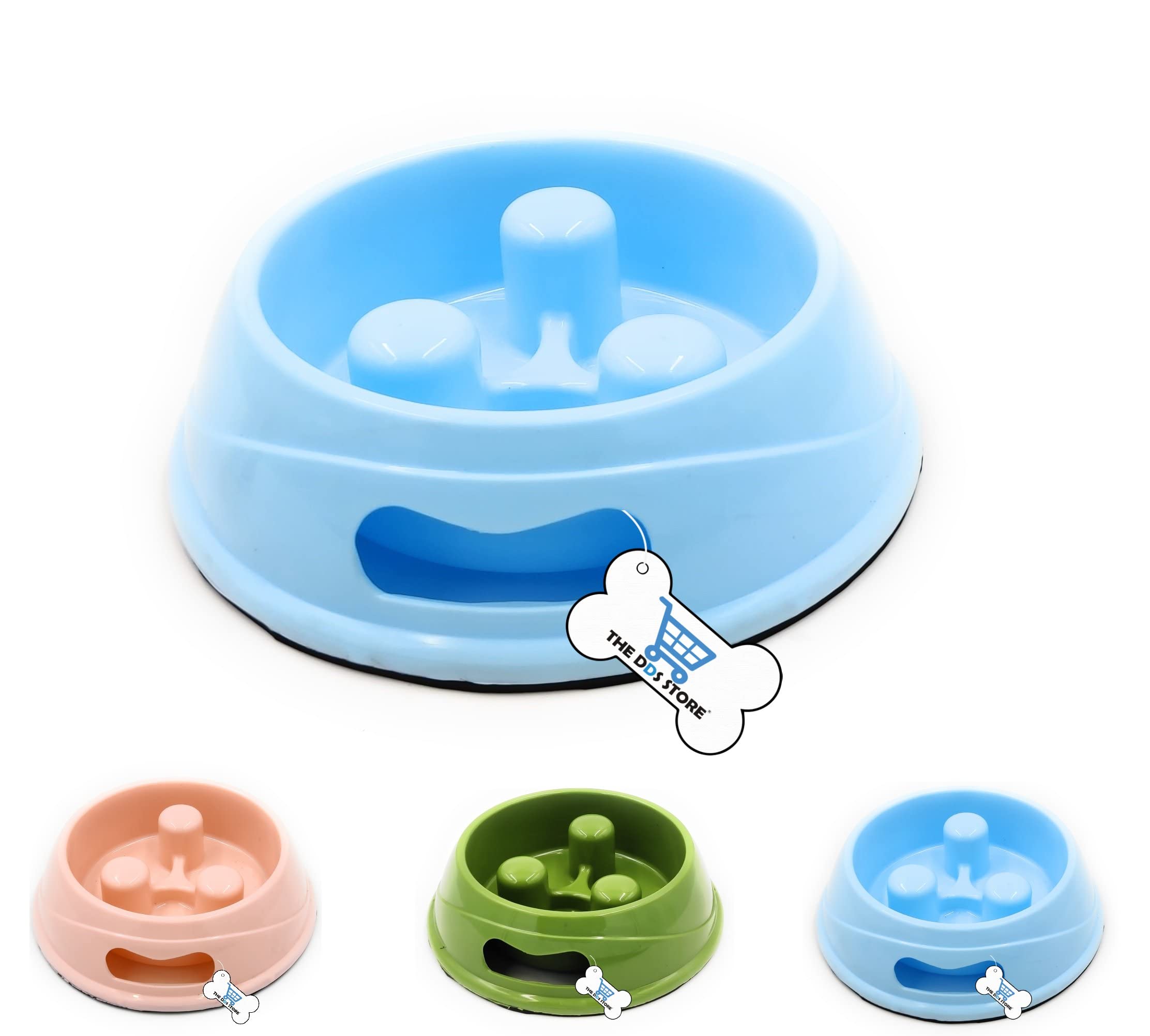 The DDS Store Pets Slow Feeder Dog Bowls Anti-Chocking Slower Feeding Dog Puzzle Bowl Puppy Slow Eating Dog Bowl Non-Slide Lick Treat Bowl for Small Medium Breed Dogs -1 Piece (Color May Vary) (B0BYDVPQL4) Amazon Price History, Amazon Price Tracker