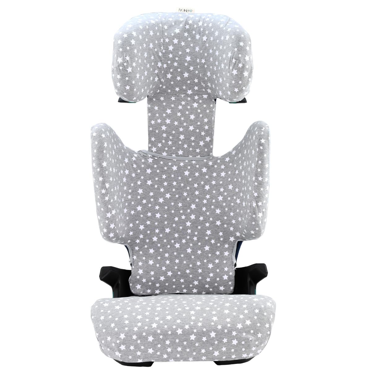 JYOKO KIDS Sitzbezug kompatibel mit Romer Kidfix (Romer Kidfix M I-SIZE, White Star)