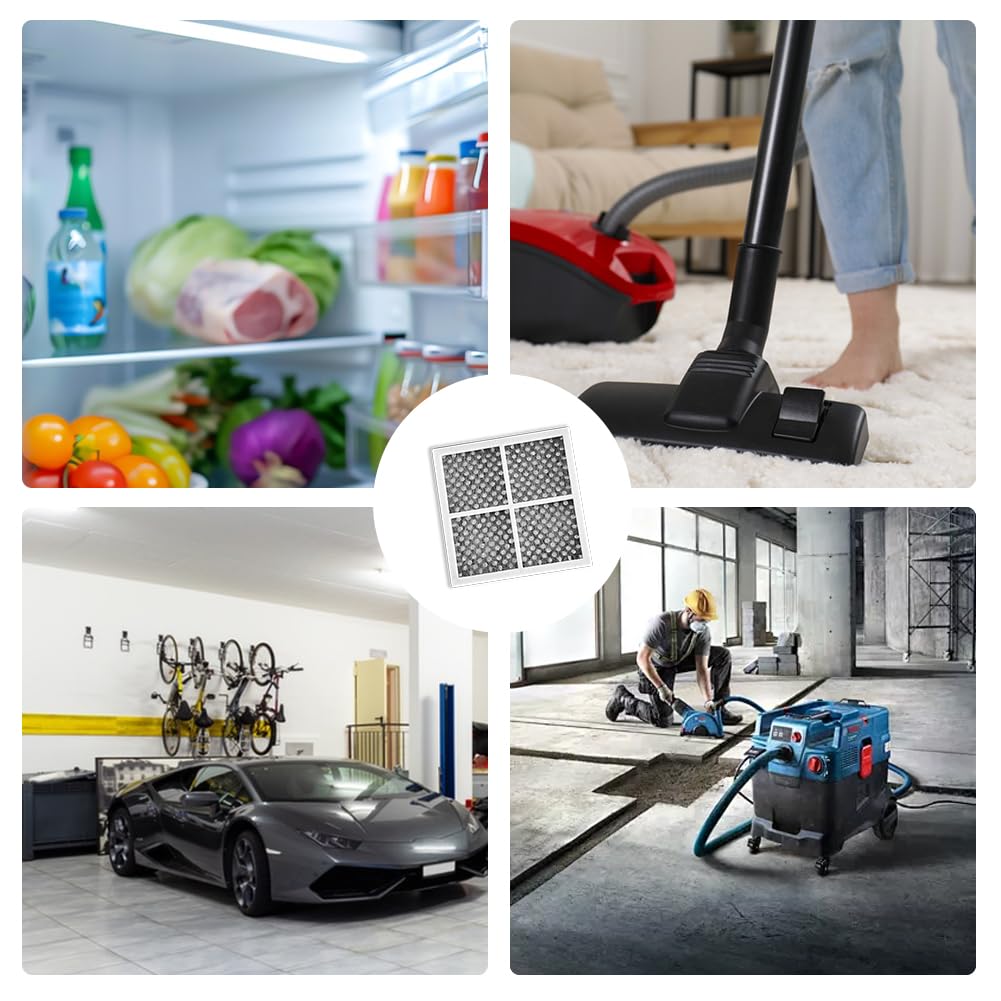 Juego de 4 filtros de aire Fresh para frigoríficos, eliminan los olores, eficaz, compatible con Réfrigérateur/Réfrigérateur/Purificateur LG LT120F, LFX31925SW, LFX31925SB
