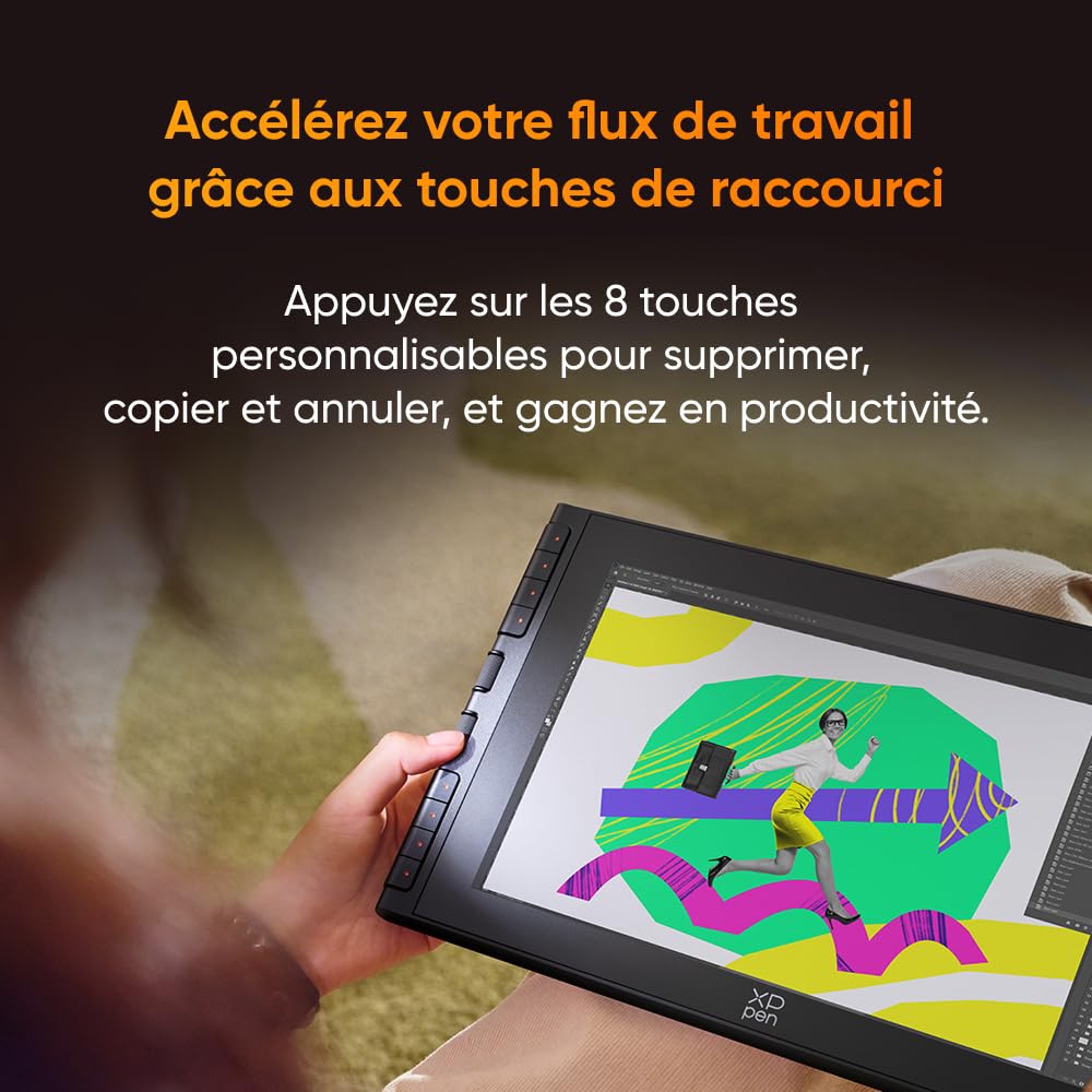 XPPen Artist 12 3rd (Édition 2025) Tablette Graphique Dessin Écran 12 Pouces avec Molette X-Dial, 8 Raccourcis, X4 Stylet 16384 Niveaux pour Illustrateurs Designers