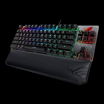 ASUS ROG Strix Scope 茶軸キーボード 純正パームレストセット Amazon | ASUS ROG Strix Scope TKL Deluxe 80% RGB ゲーミング