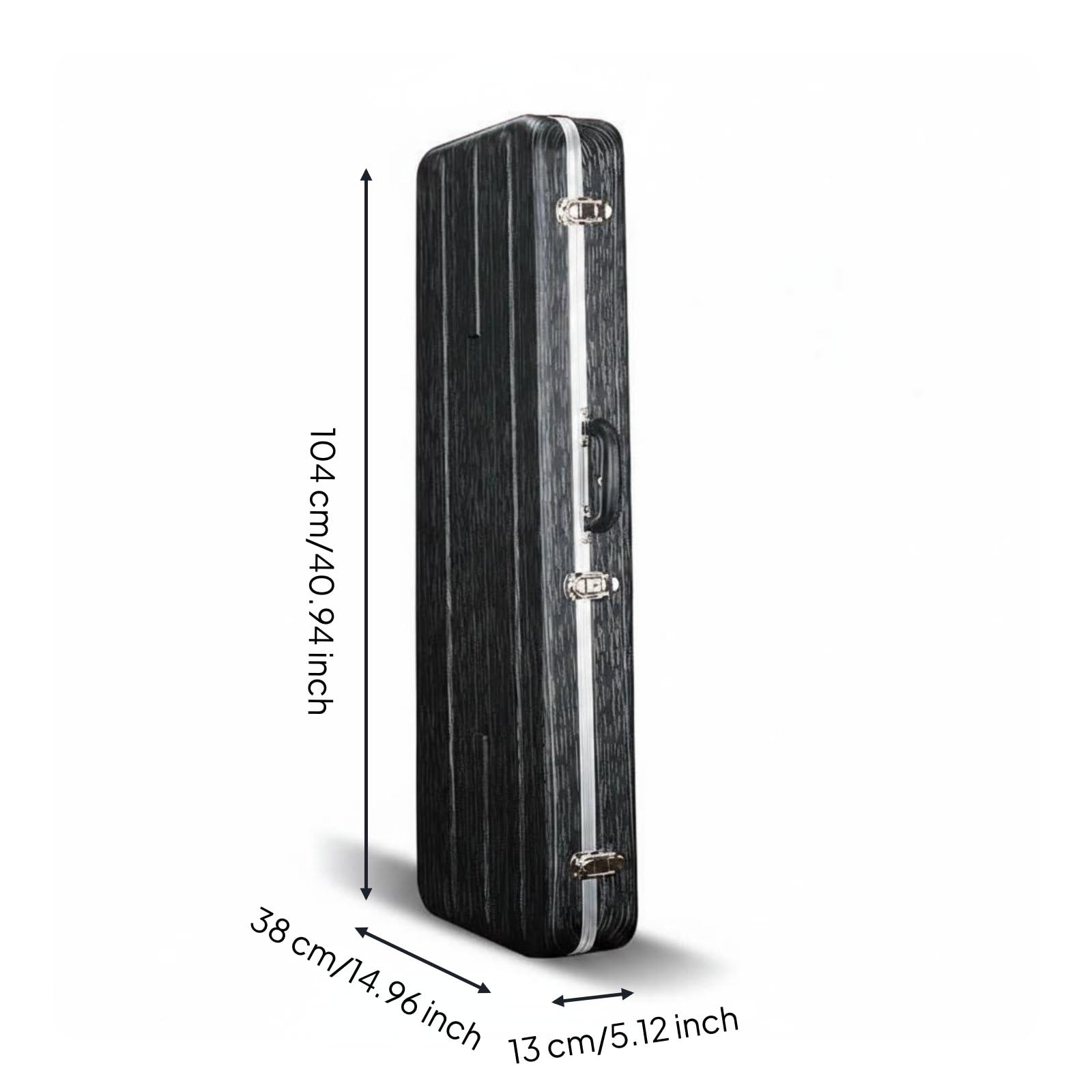 Caja de Guitarra Impermeable Resistente a la Presión Estuche Rígido Acolchado Grueso Accesorio Musical para Viaje, Estuche ABS Universal para Guitarra Eléctrica ST