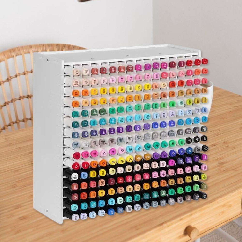 Art Marker Aufbewahrungsregal Für 240 Marker, Art Pen Organizer, Marker Pen Organizer Aquarellpinsel Stifte Farbstifte Organizer Halter Für Den Schreibtisch