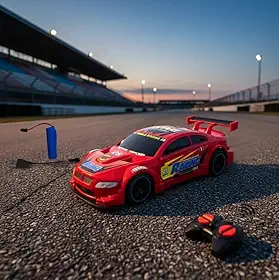 Carrinho de Controle Remoto Super Speed Recarregável – Brinquedo Infantil (Cores Variadas) (Vermelho)