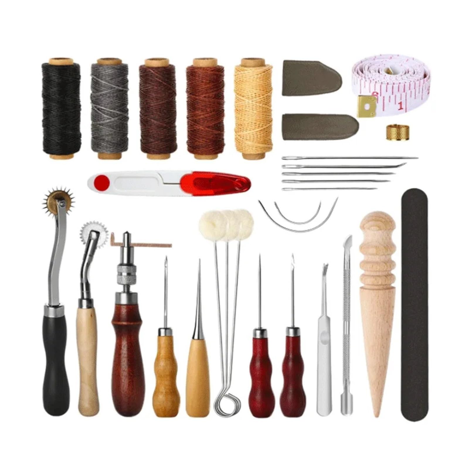 Leather Sewing Kit Complete Craft Tools Set Awl Needle Hand Stitch