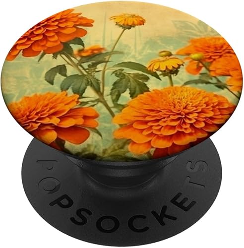 PopSockets PopGrip estándar de flores de caléndula vintage