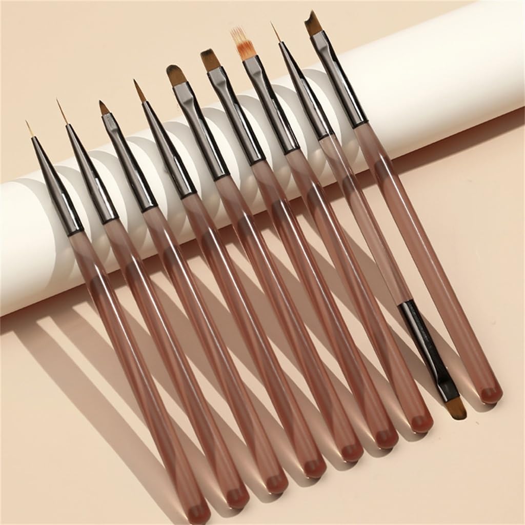 Ensemble de brosses à ongles japonaises - Stylo de construction - Stylo de dessin - Stylo de thérapie lumineuse - Outil de sudation