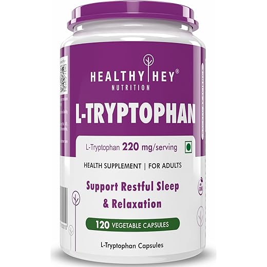HealthyHey L-Tryptophan Mood Support 120 Caps