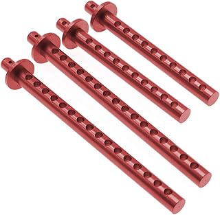 Alloy Body Post Set 138005 for RedCat RC 1/10 Everest Gen7 Pro/Sport Upgrade Parts(Red)