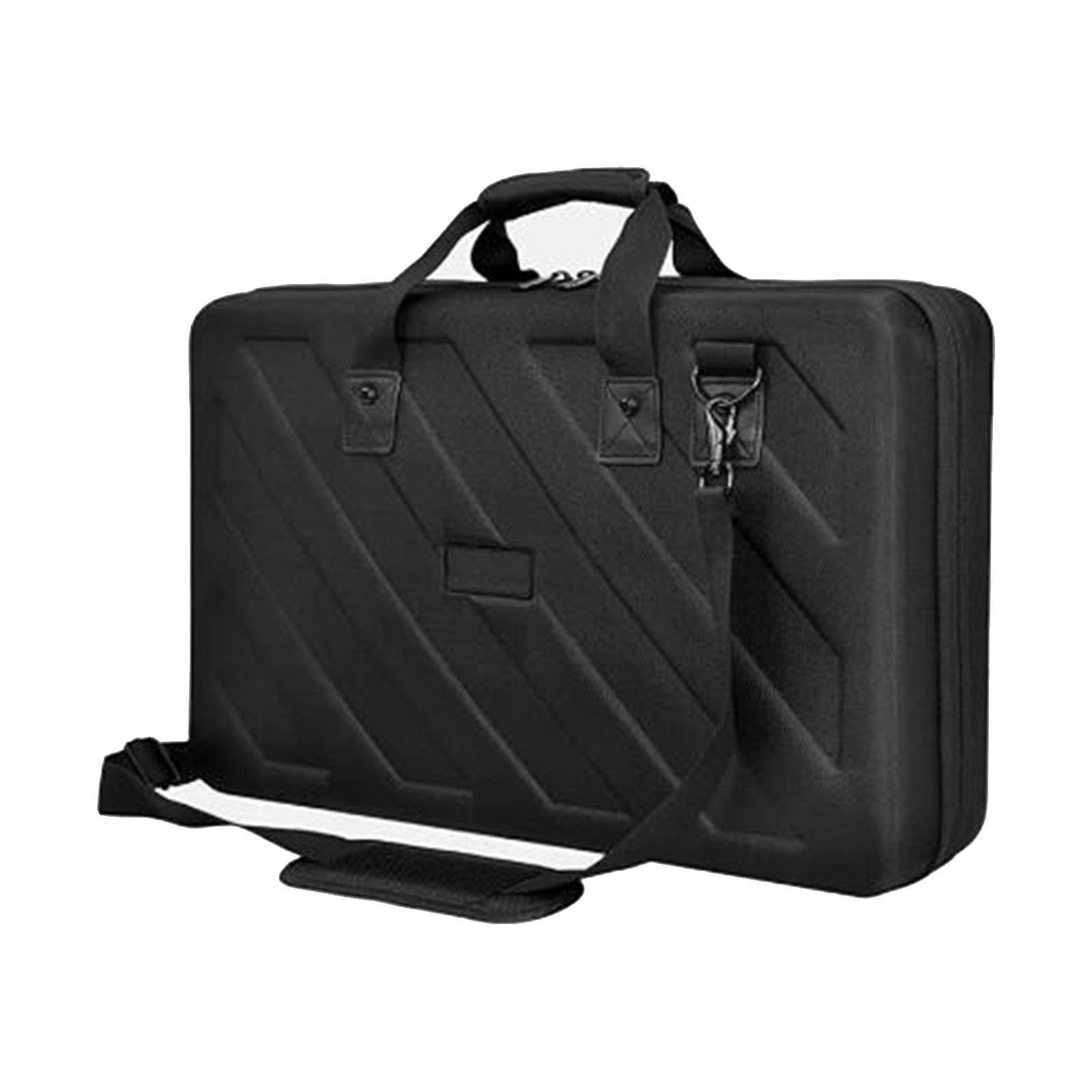Borsa da viaggio per attrezzatura DJ multi-scomparto con resistenti cinghie regolabili in EVA per un trasporto sicuro e confortevole. Borsa da viaggio