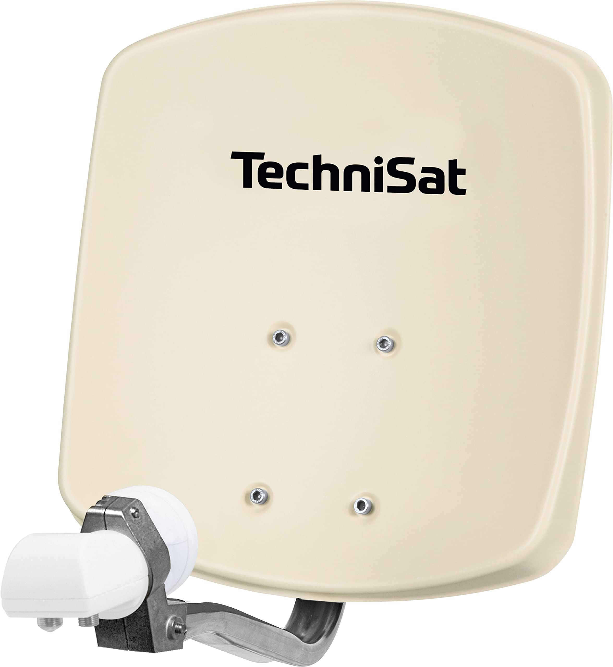 TechniSat DigiDish 33 Parabole en aluminium avec fixation AZ/EL et LNB twin Beige