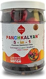 SAFAL Panchkalyan Sambrani Dhoop Cups for Pooja (72 Cups) | Havan Cups for Pooja | 5 IN1 Sambrani Cups Dashanfam, Laxmi, Sidham, Loban, Gugal | Natural Ingredients | Dhoop Cones | Pack of 2-picture-12