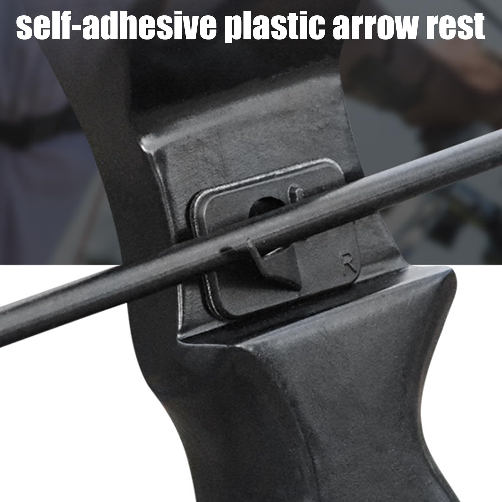 8 Supporti Per Frecce Da Arceria In Plastica - Rest Per Arco Ricurvo O Longbow, Adesivo E Portatile