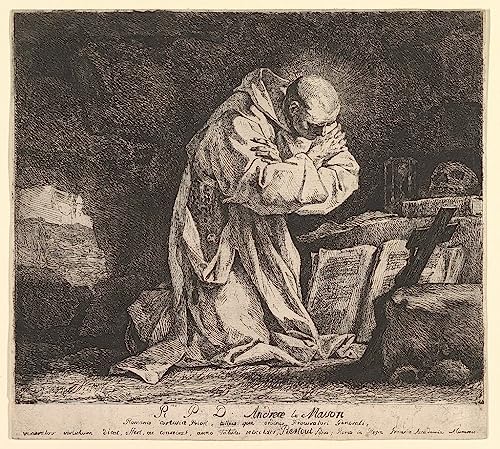 Toile Saint Bruno Jean Bernard Restout pour habiller un mur vide avec élégance
