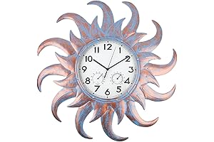 Large Waterproof 24 Inch Outdoor Clock for Patio