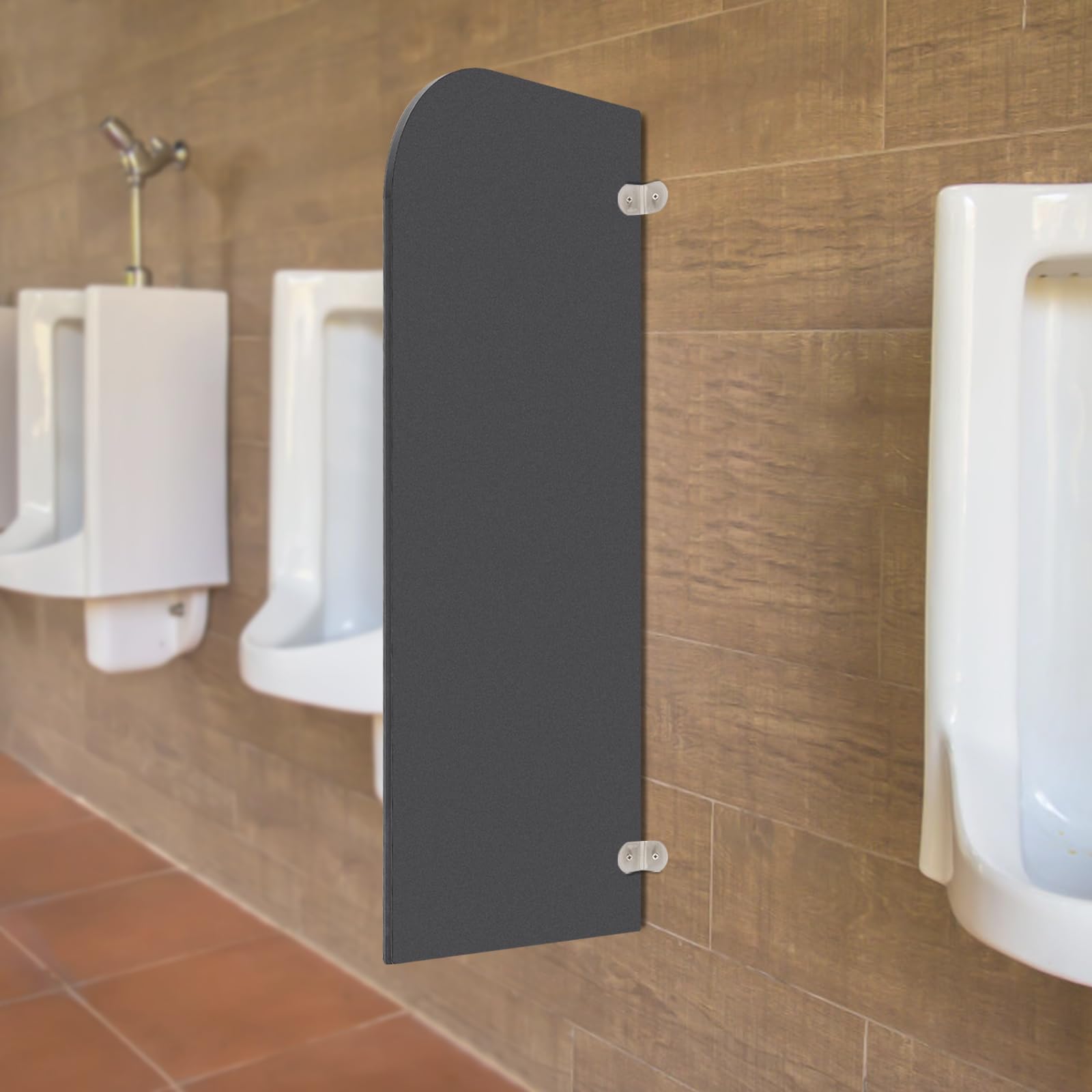 Paroi de séparation pour urinoirs - 40 x 90 cm - Angle rond - Mur d'écran stable pour cinémas, restaurants et toilettes publiques