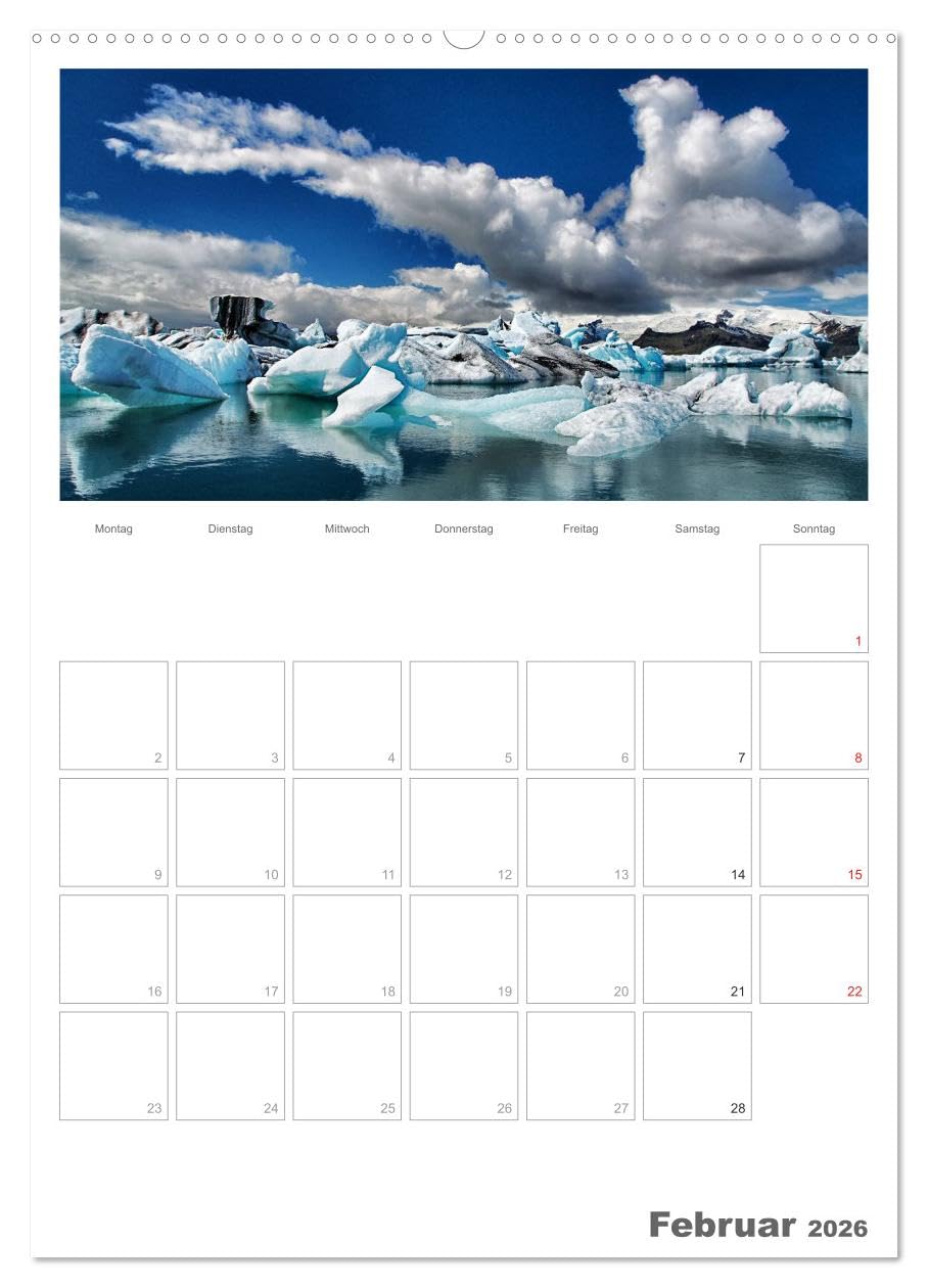 Faszination Island - Landschaftskalender mit Tagesplaner 2026 / Planer (hochwertiger Premium Wandkalender 2026 DIN A2 hoch), Kunstdruck in Hochglanz