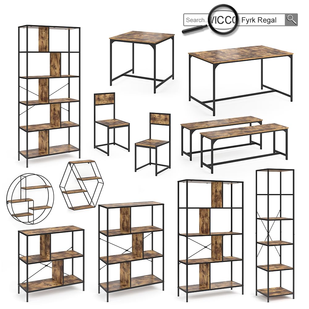 Vicco Banquette d'angle Salle à Manger Fyrk, Chêne Rustique, 195x142cm, Convient comme Solution d’Assise Peu encombrante pour Les espaces Repas