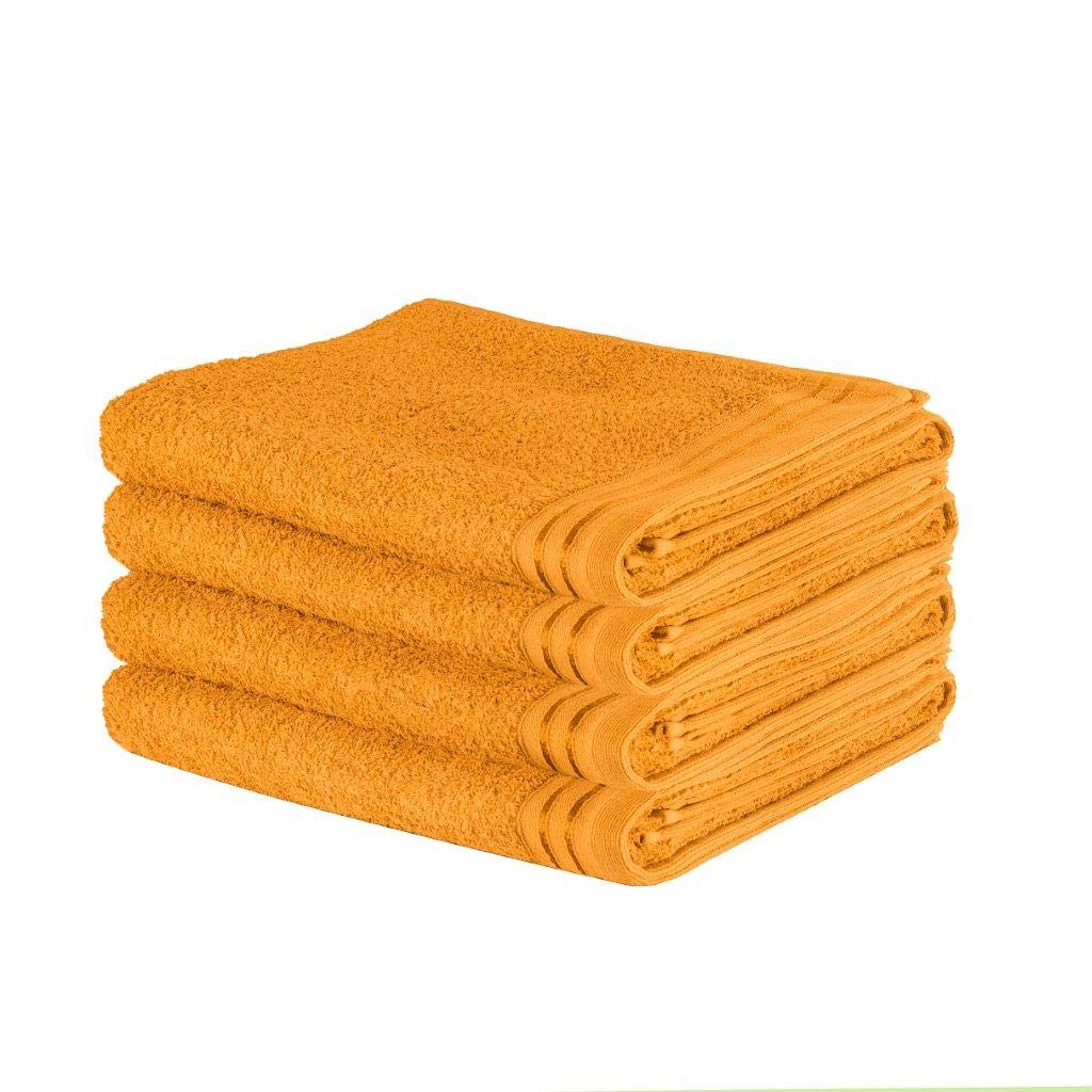 Gc Gaveno Cavailia Wilsford-Ochre Gaveno Cavailia Luxurious Wilsford 100% Eyptian Cotton 500 Gsm Super Soft Extra Absorbent 4Pk Bath Sheets Set [ 75X135 Cm-Ochre ]