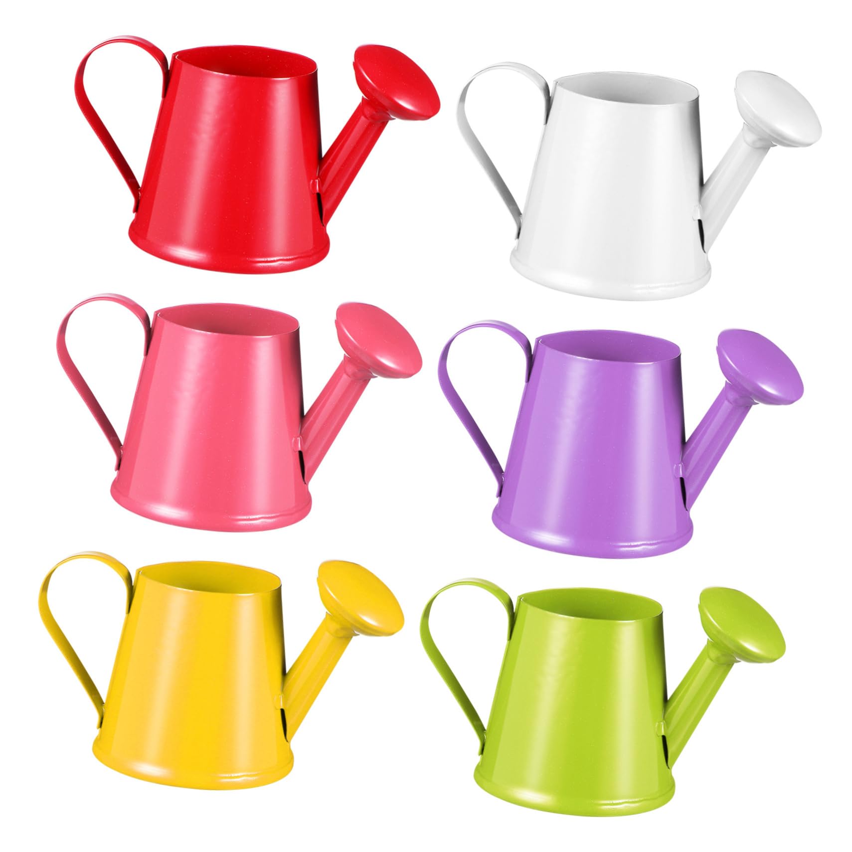 BCOATH 6 Pcs Kids Watering Garden Home Watering Kettle for Children Outdoor Indoor Plant Watering Mixed Colors