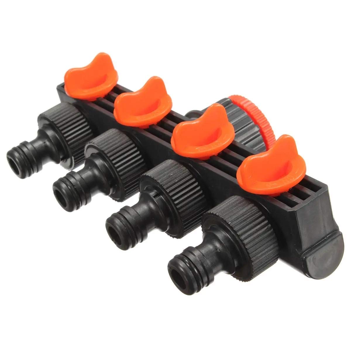 Conector rápido de Rosca Interna para Grifo de Manguera de Agua de jardín, Divisor de 4 vías de 1/2 Pulgada