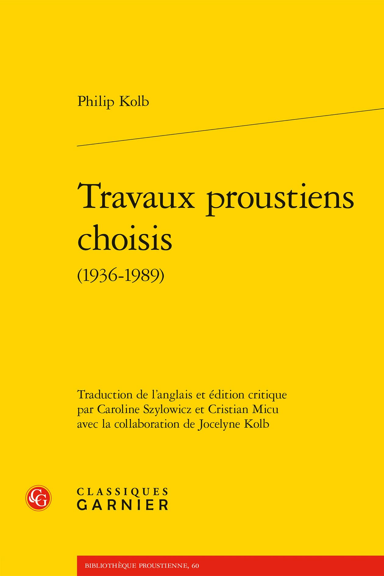 Travaux proustiens choisis