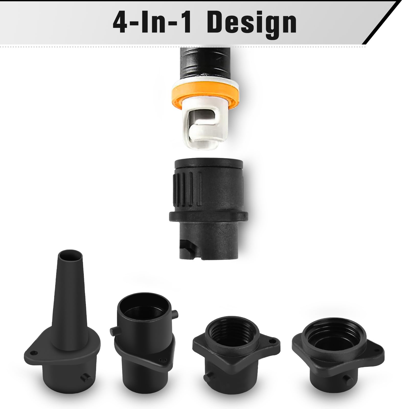 Set Di 7 Adattatori Universali Per Gonfiare SUP, Paddle Board, Gonfiabili | Compatibili Con Valvole C7, D7 E Altre | Per Pompe E Compressori - 9