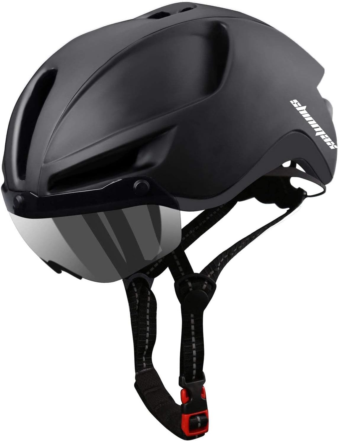 Shinmax Bike Helmet, Helmet Bike Adult with USB Light Bicycle Helmet with Magnetic Goggle Visor Adjustable Lightweight Cycling Helmet for Men and Women Road Cycle Helmet 57-62CM(RC-088)