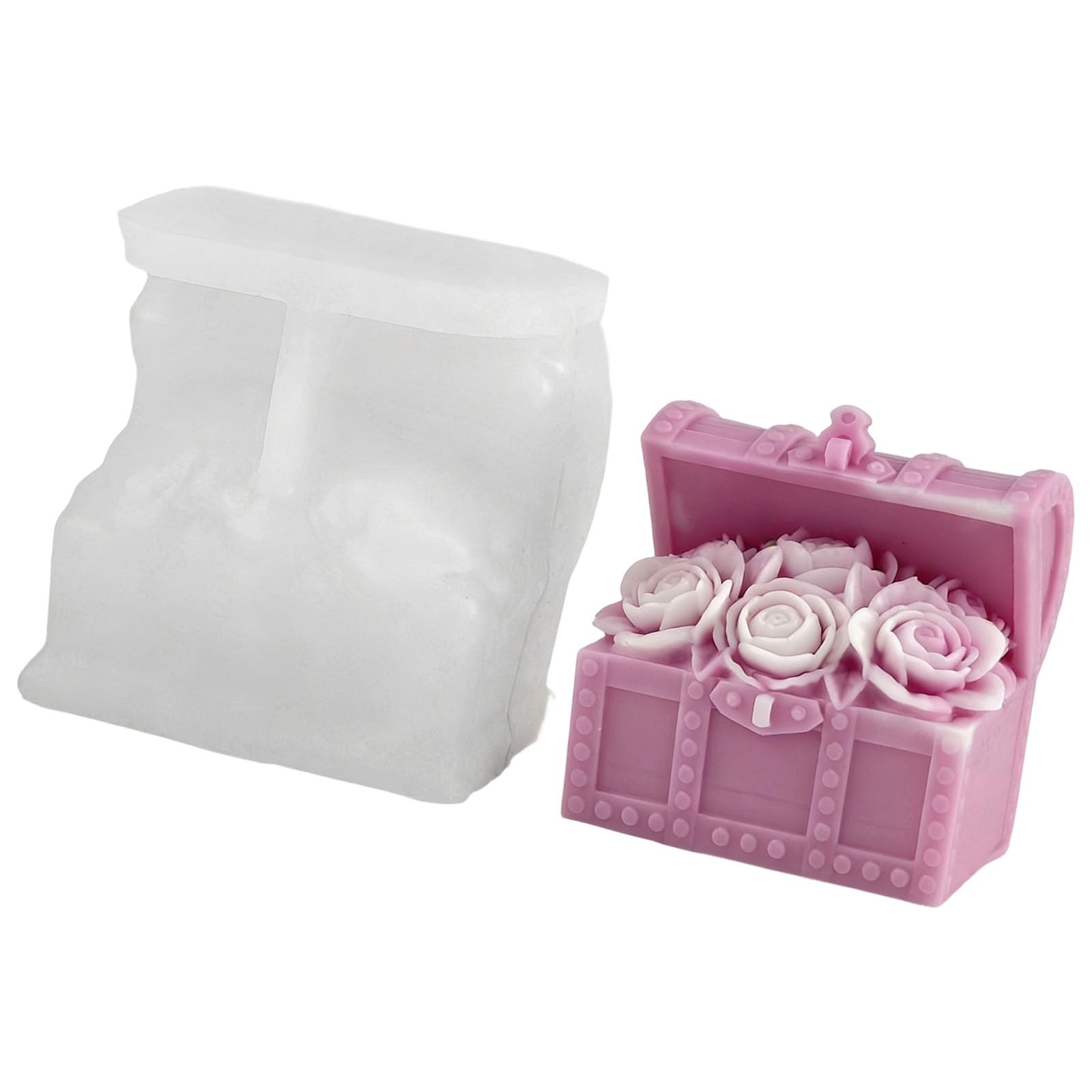 Mekalero Flexible Silicone Rose Ideal for Professional Aromatherapys Candlewax Making Detailed Rose