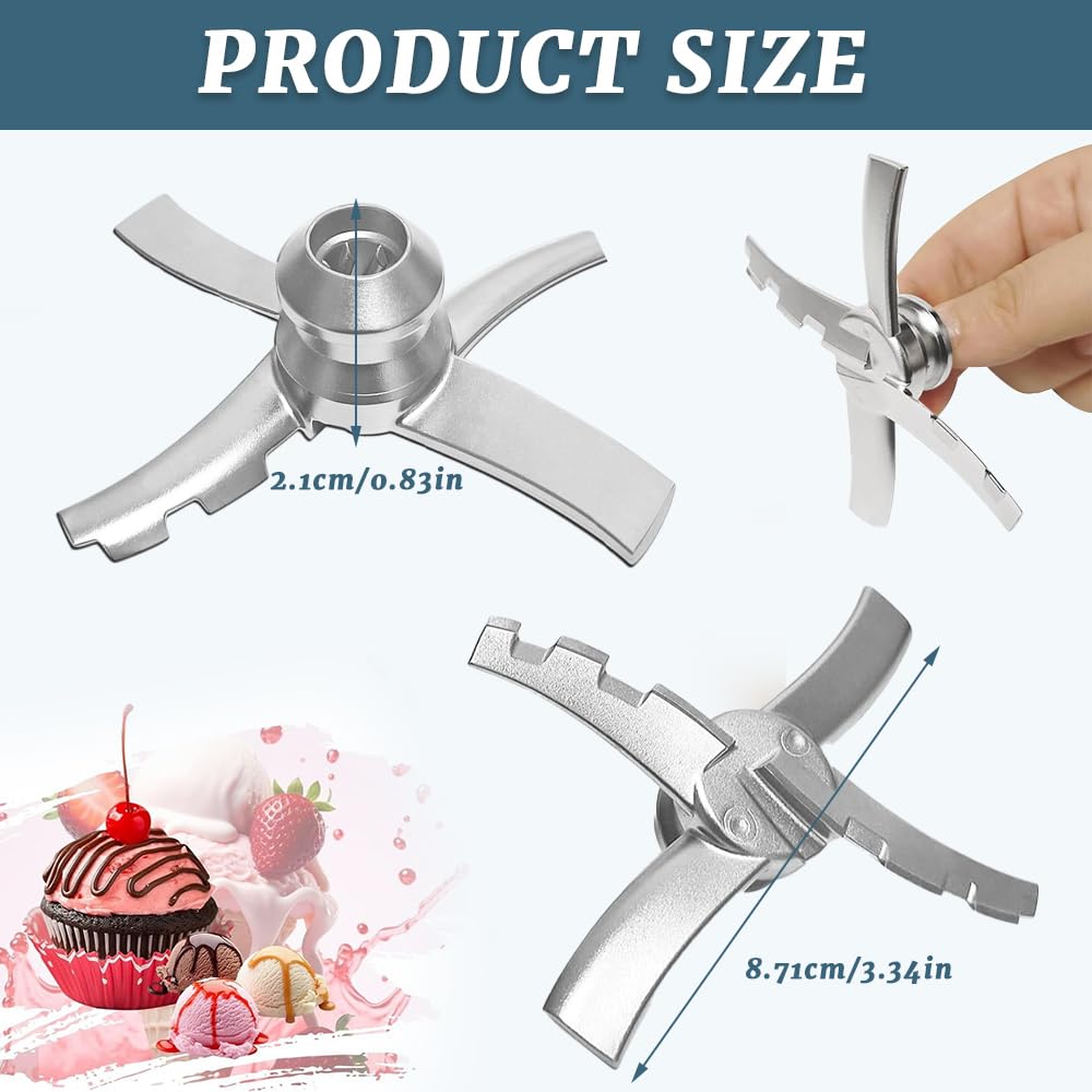 Accessoires de lame de machine à glace pour Ninja Creami NC300 Series, lames de rechange pour machine à glace WDKXCN pour crémier ninja NC301 NC299 CN301CO NC299AM