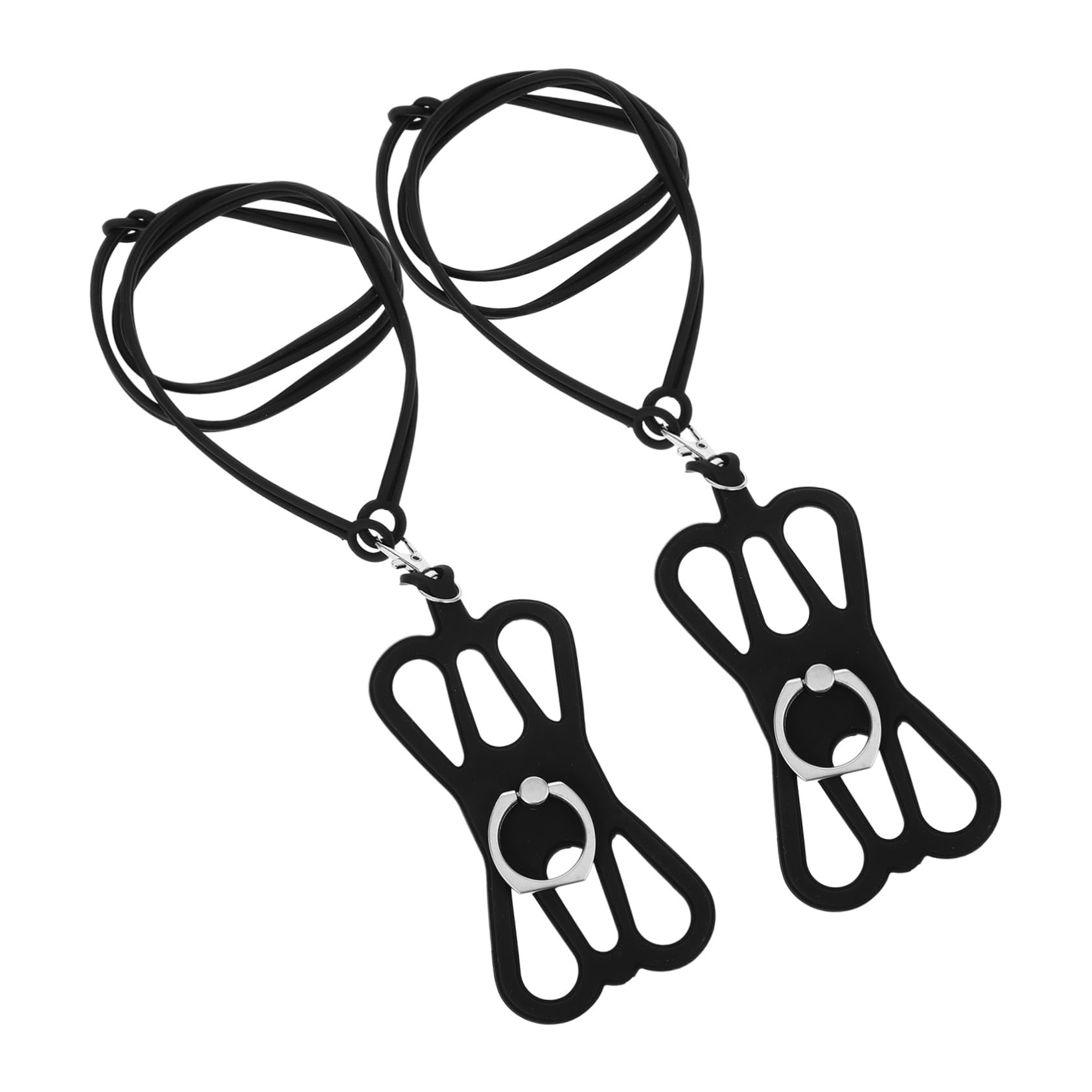 NUOBESTY Soporte De Teléfono Móvil Ajustable De Silicona Con Cordón Para Cuello Soporte Resistente Y Cómodo Para Protección Caídas