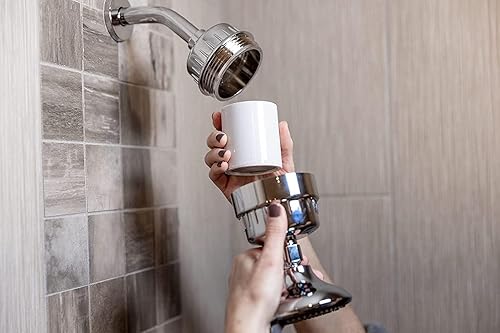 Miniatura 8 de SparkPod Cartucho de filtro de ducha de alto rendimiento, adecuado para personas con piel y cuero cabelludo sensibles y secos, filtra cloro e