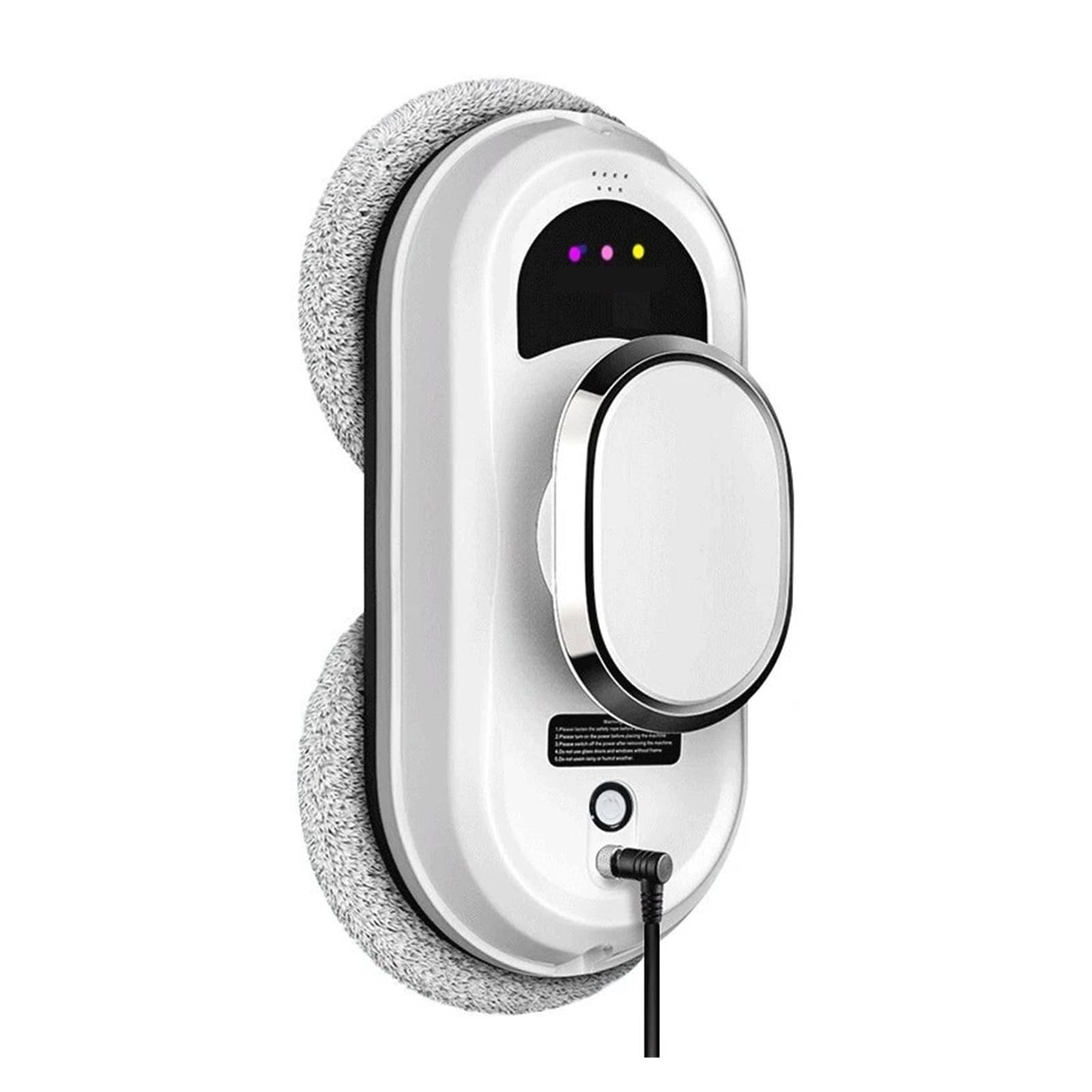 Hghadpltm One Color Intelligent Window Cleaning Robot Electric Glass Vacuum Cleaner With Remote Control, 2800Pa Suction For Smooth Surfaces