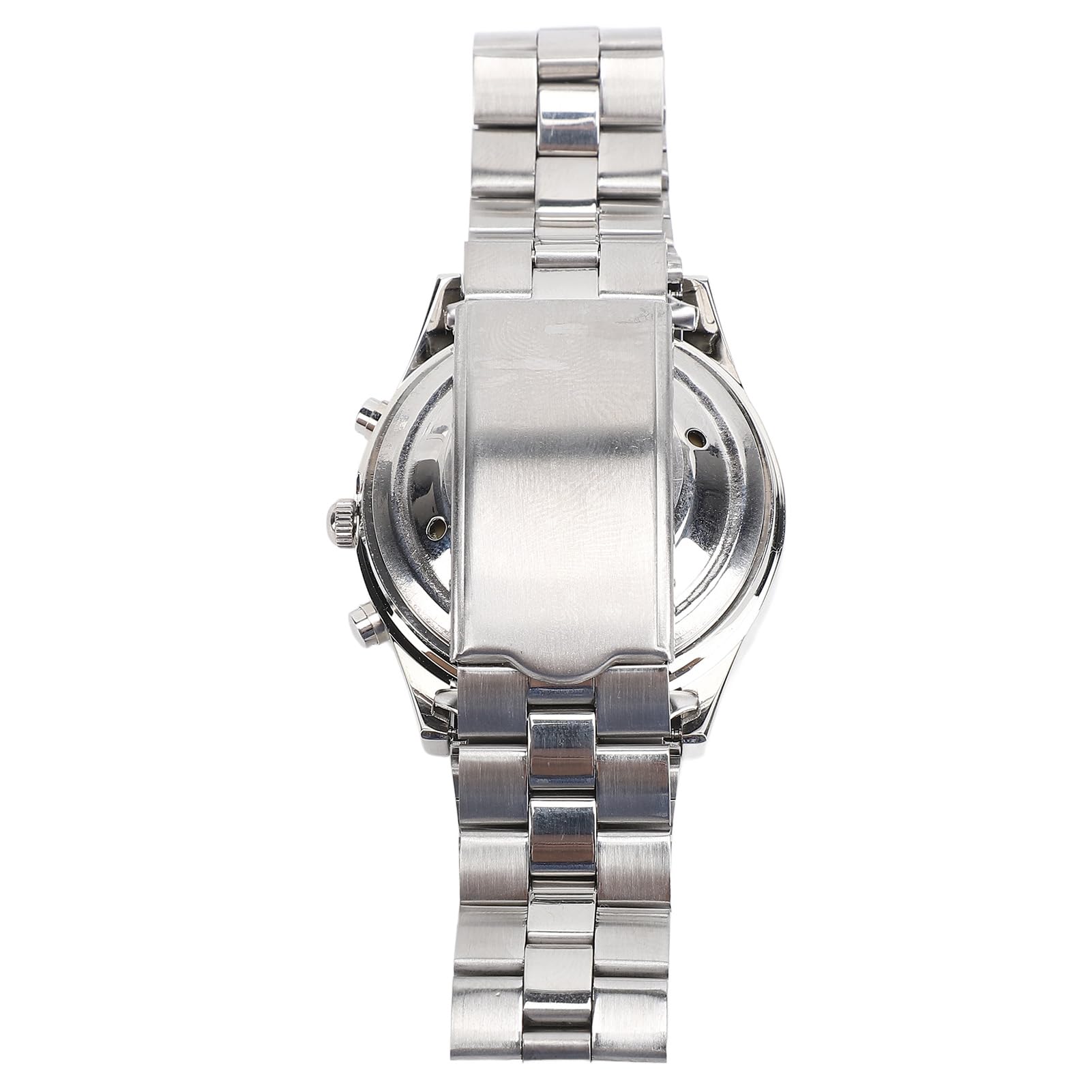 ZJchao Orologio Parlante Ad Alto Volume, Quadrante Grande, Cinturino Elastico in Acciaio Inossidabile, Ideale per Anziani Non Vedenti, Facile Usare, Impostazione con un, Promemoria