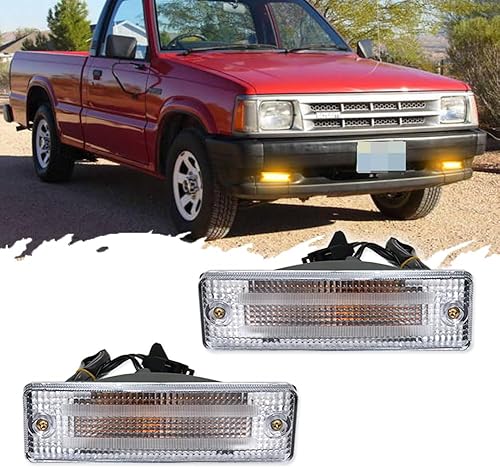 Para Ford Festiva 1988-1993, Mazda 323, 1983-1987 Mazda 626 y Mazda B2000 Truck B2000 Truck B2200 Truck B2600 Truck B2600 Truck Clear Lens Amber