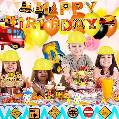 SATINIOR 24 Pcs Construction Dress up Supplies Kids Costume Including Tote Bag Vest Construction Hat for Kids Age 3-8 - Image 5